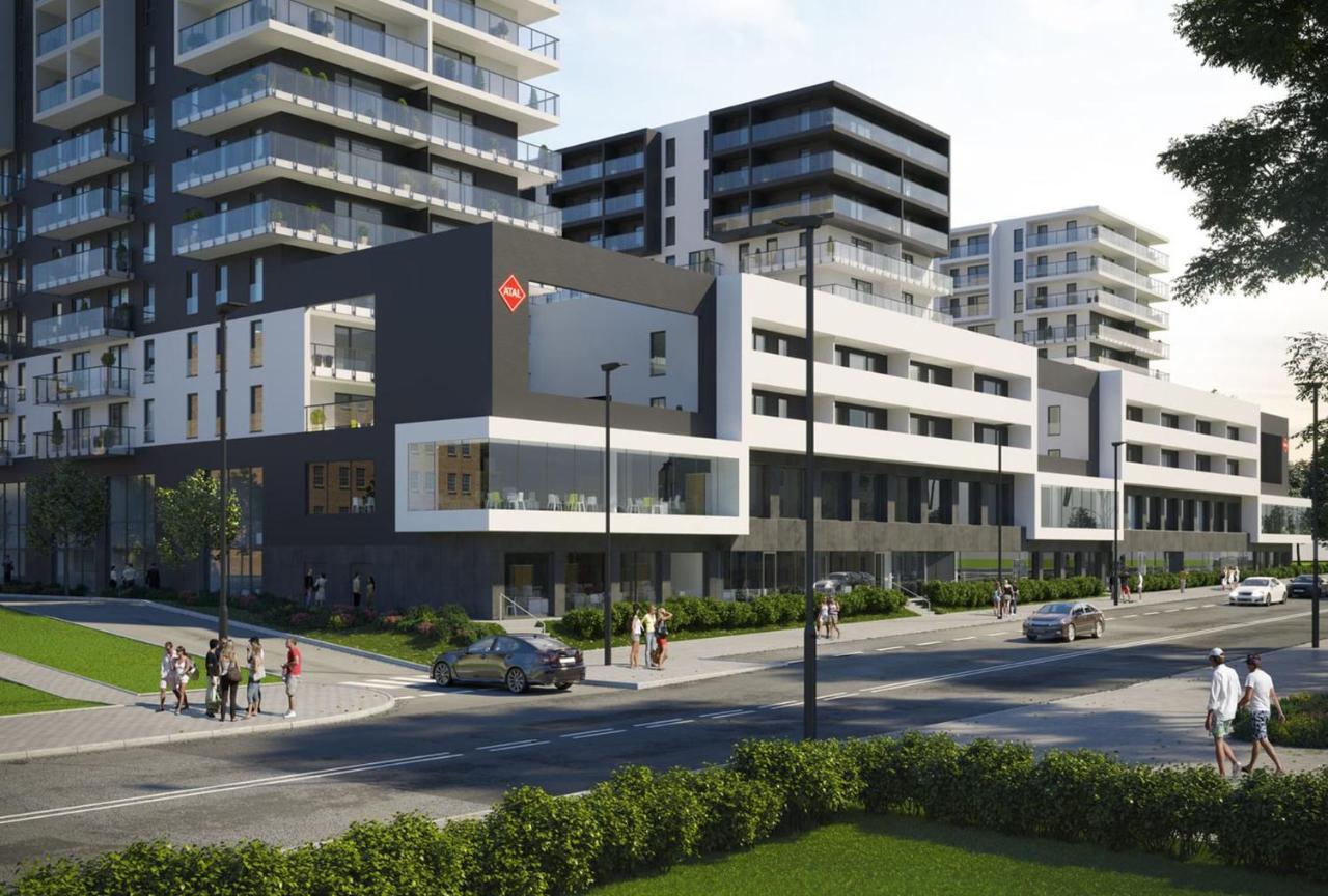 דירות לודז' Q Apart Coral - Studio, Manufaktura, Parking Gratis, Tv Max, Fv, Gwarancja Zadowolenia מראה חיצוני תמונה