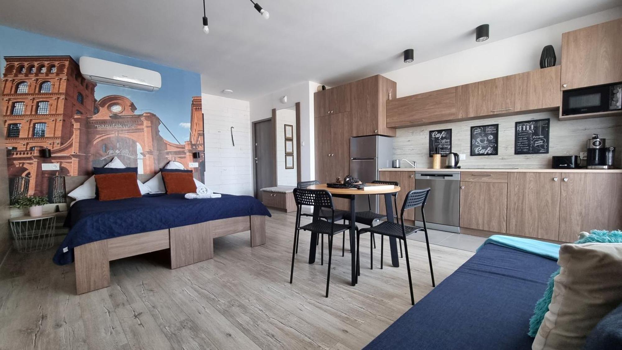 דירות לודז' Q Apart Coral - Studio, Manufaktura, Parking Gratis, Tv Max, Fv, Gwarancja Zadowolenia מראה חיצוני תמונה